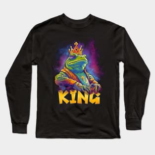 Frog Pepe King Long Sleeve T-Shirt
